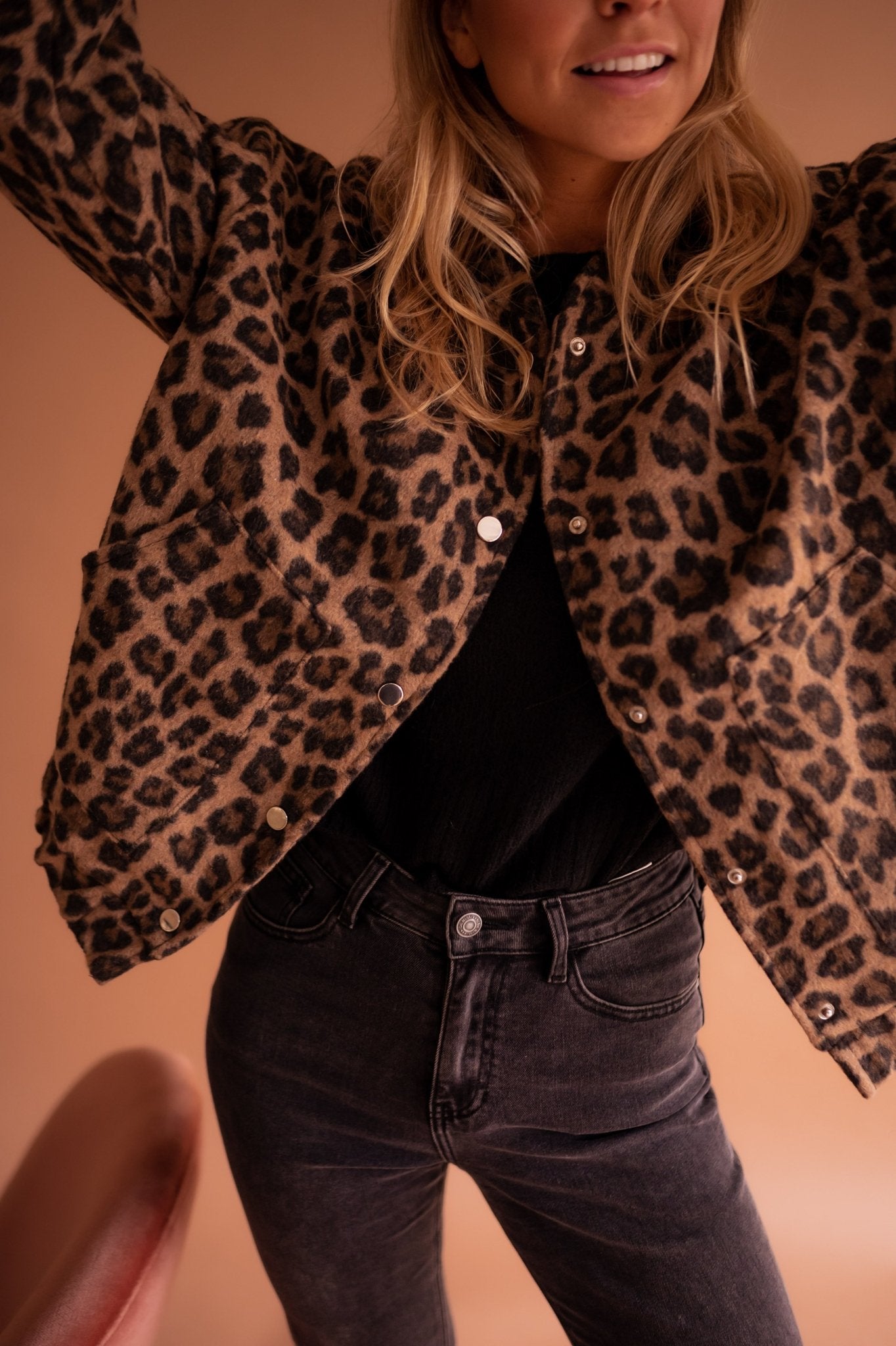 Bomberjack met Luipaard Print