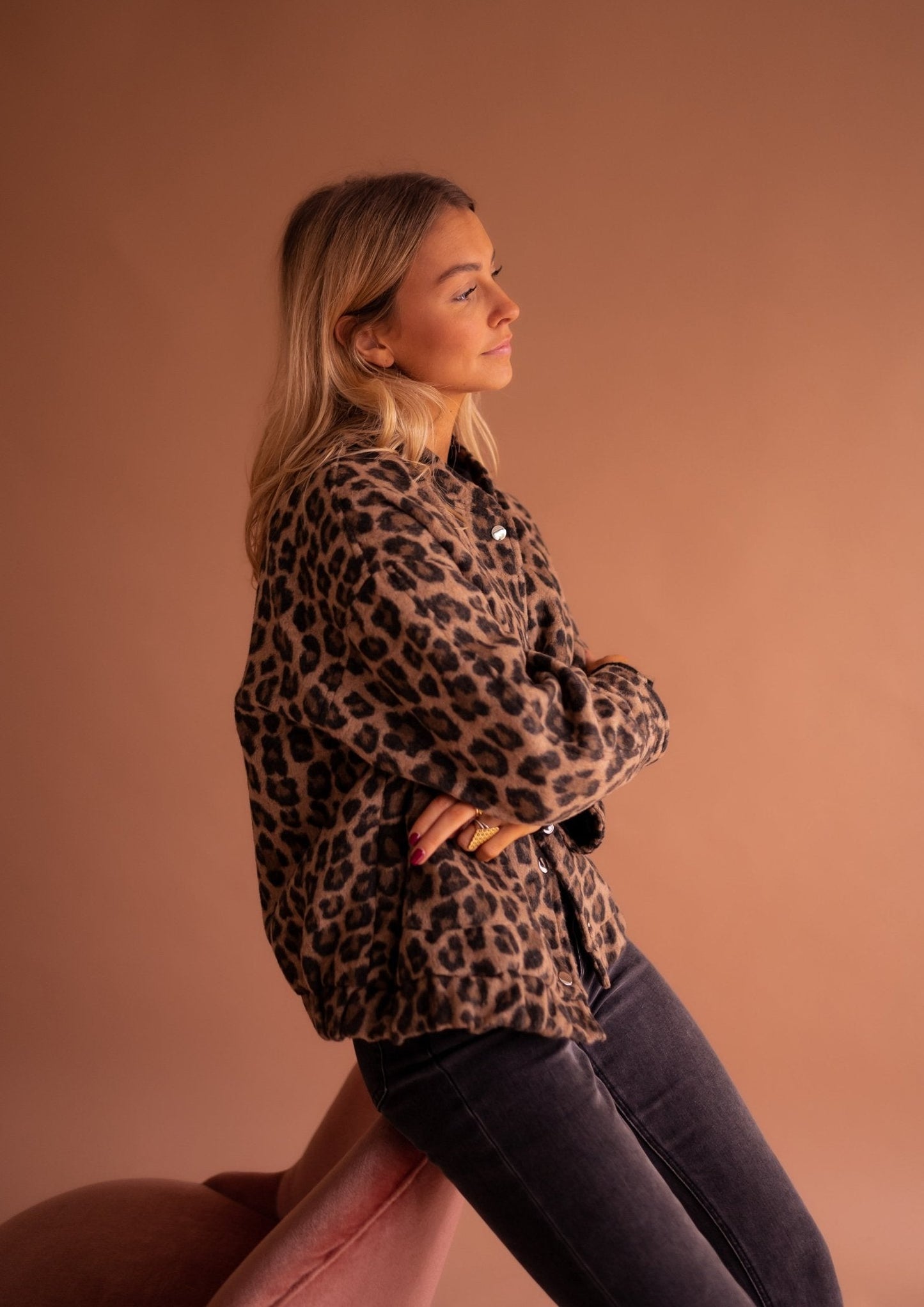 Bomberjack met Luipaard Print