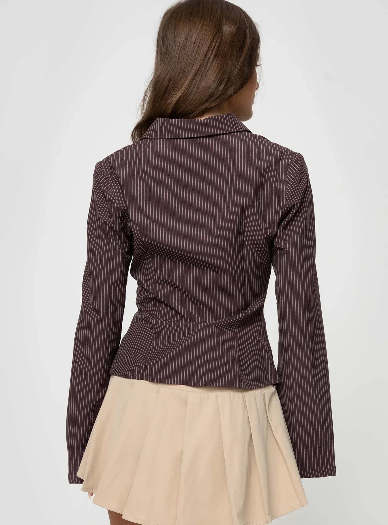 Charly | Elegante Blouse Met Uitlopende Mouwen