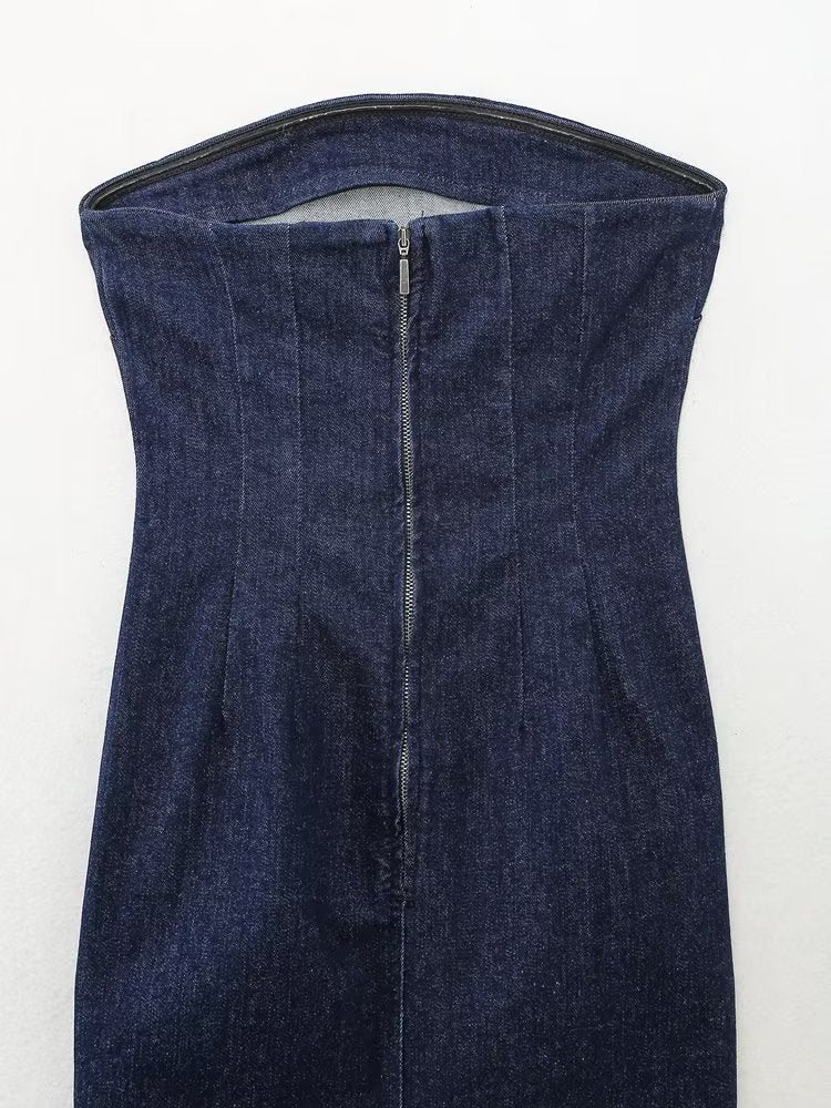 Siem | Ultieme Strapless Zomerjurk van Denim