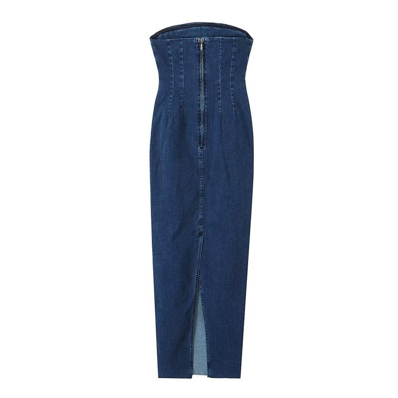 Siem | Ultieme Strapless Zomerjurk van Denim