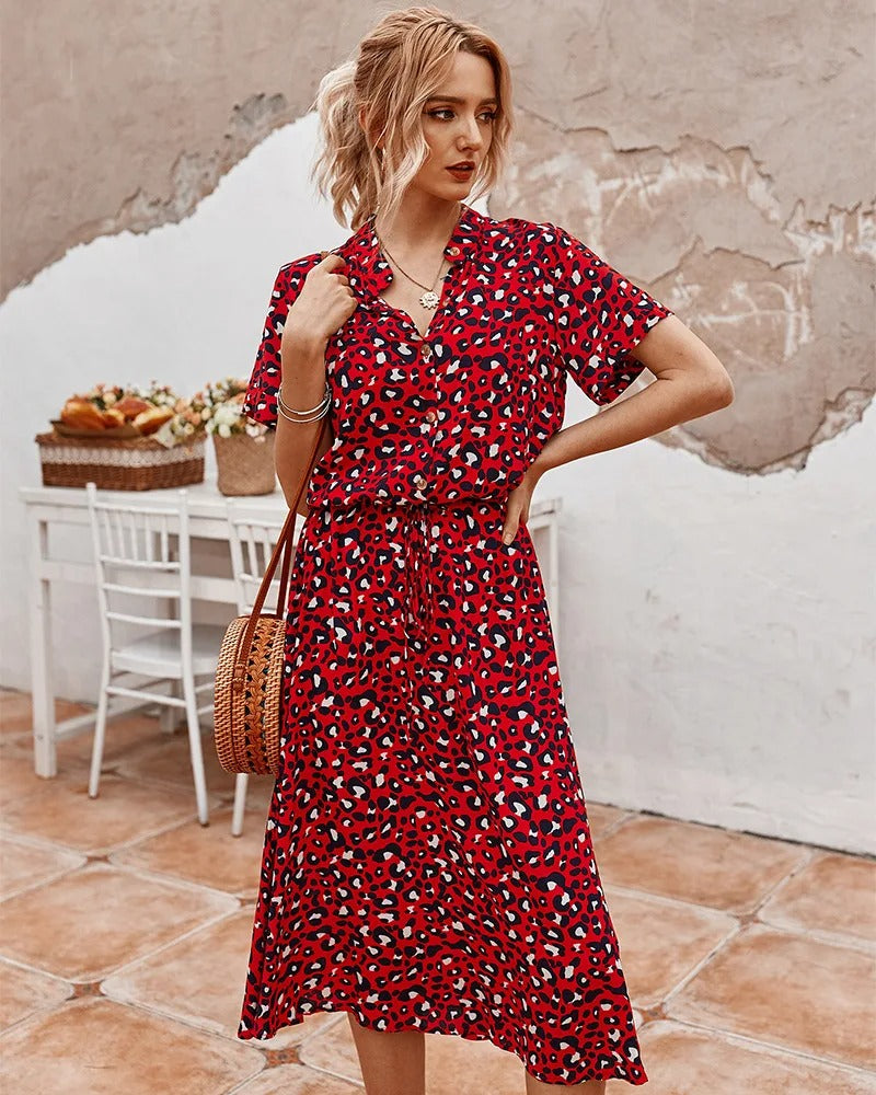 Luchtige Midi Zomerjurk - Elegant en Comfortabel