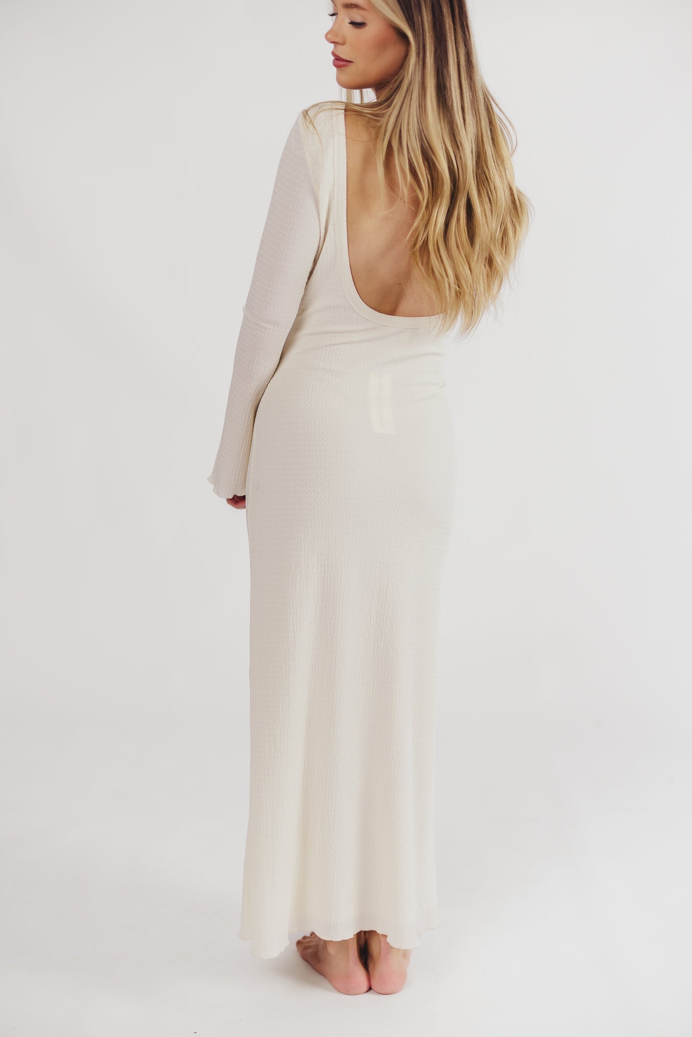 Rafaela | Elegante Maxi Jurk met Open Rug