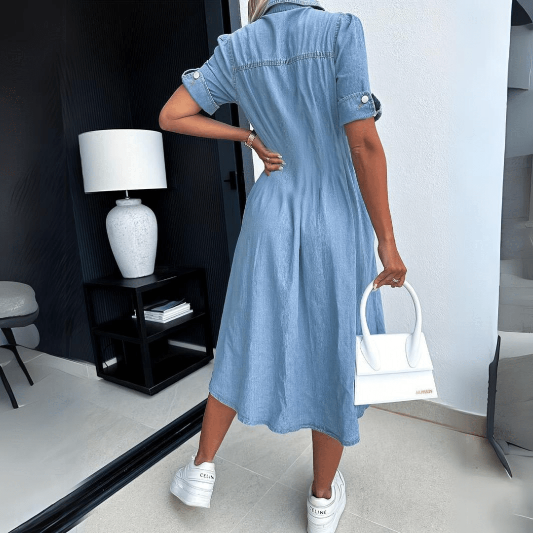 Jessy | Denim Blouse Jurk voor Dames