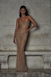 Arissa | Strapless Glamour Maxi Jurk met Glitters voor Dames