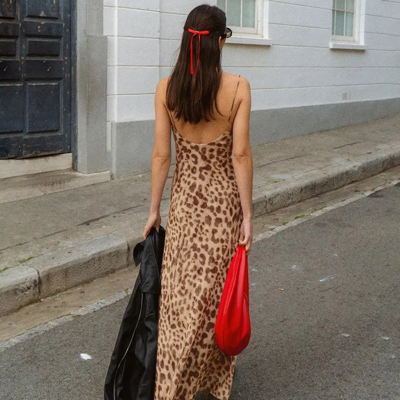 Merle | Maxi-Jurk Met Luipaard Print