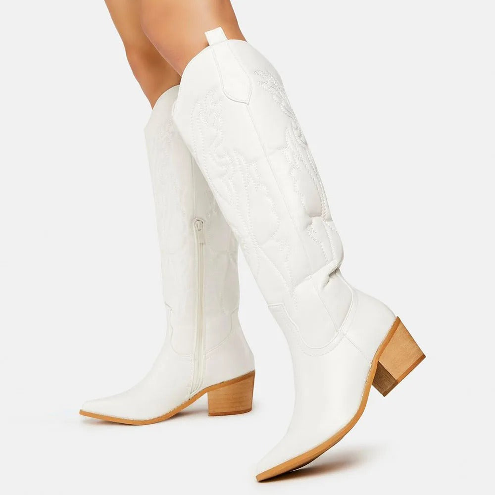 Dieke | Western Stijl Kunstleren Cowboylaarzen
