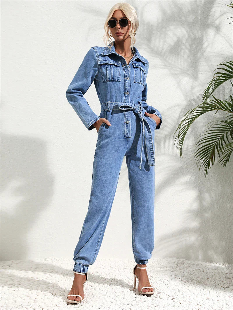 Regina | Denim Jumpsuit voor Dames