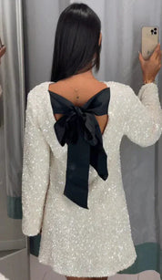 Elmy | Stralende Glam Glitter Cocktail Jurk