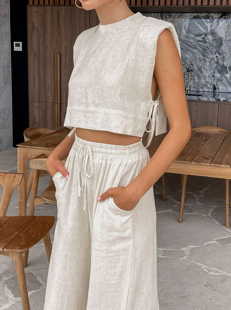 Imelda | Ralext Fit Linnen Set 2-Delig