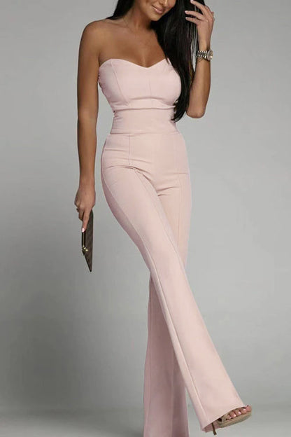 Noé | Elegant Strapless Jumpsuit – Minimalistische Chic met Flair