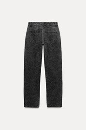Sanay | Rechte High‑Waist Jeans met Glitter Details