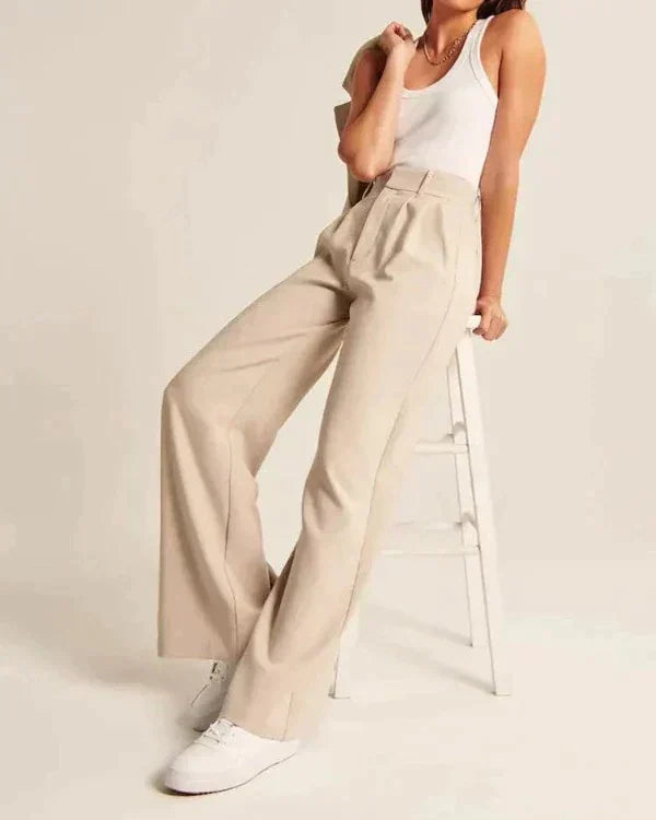 Hoge Taille Wijde Pijpen Pantalon