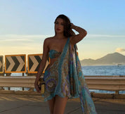 Asymmetrische Zomerjurk met Open Schouder