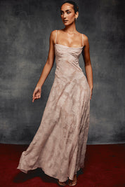 Charline | Geborduurde Elegante Maxi Jurk