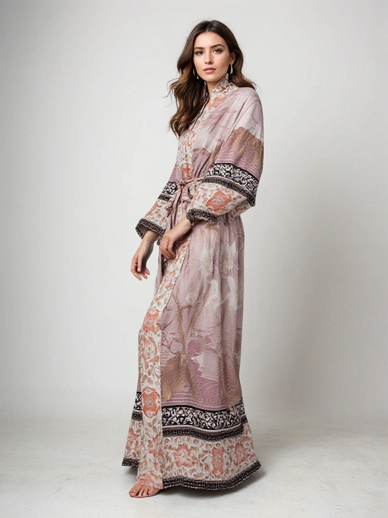 Tullia | Maxi Kimono voor Dames met Bloemenprint