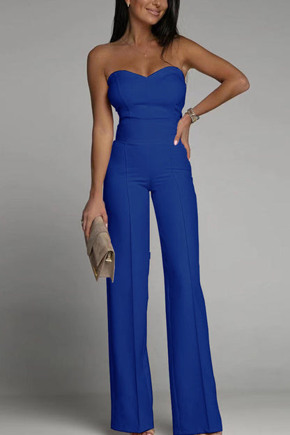 Noé | Elegant Strapless Jumpsuit – Minimalistische Chic met Flair