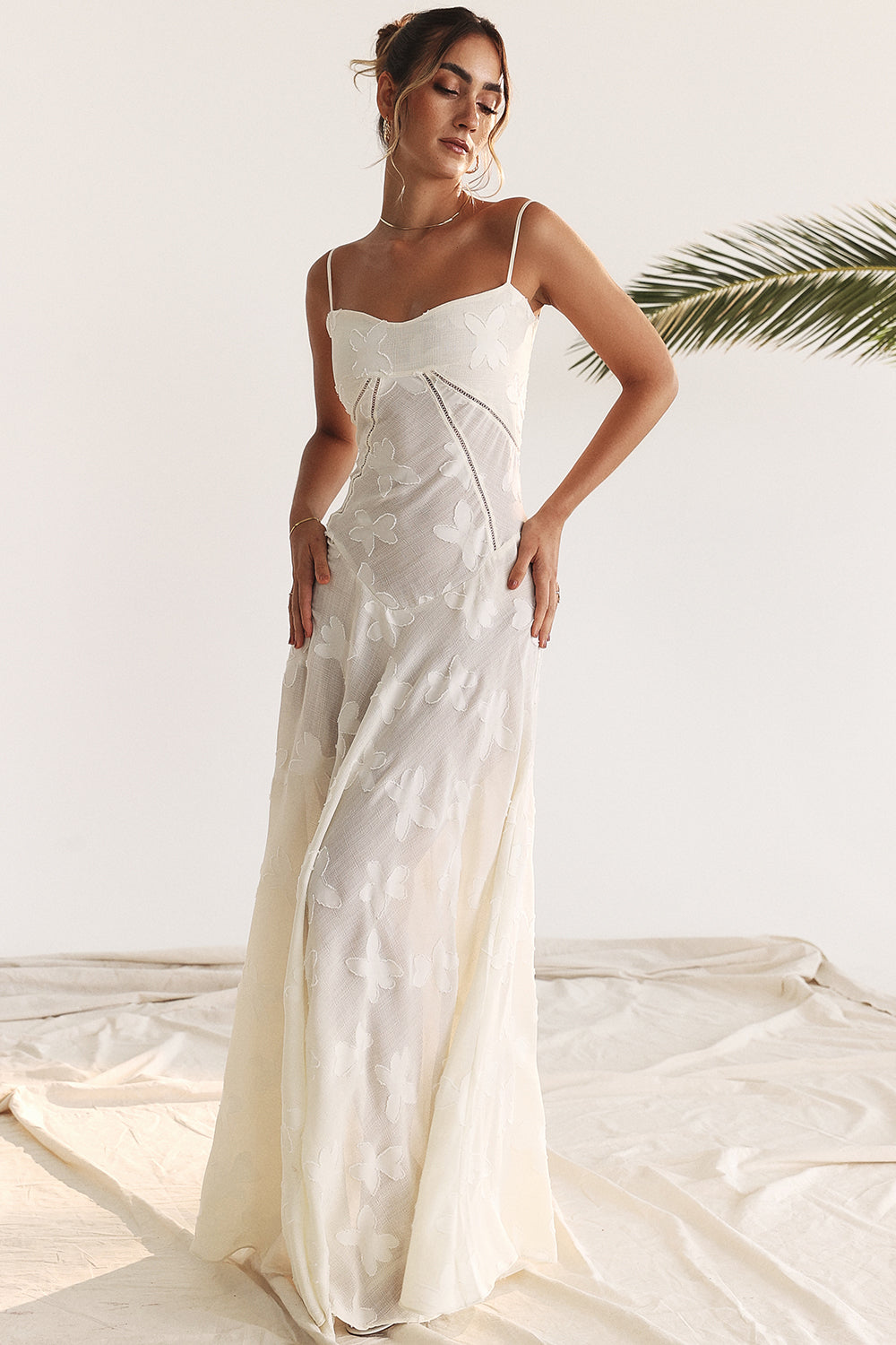 Charline | Geborduurde Elegante Maxi Jurk