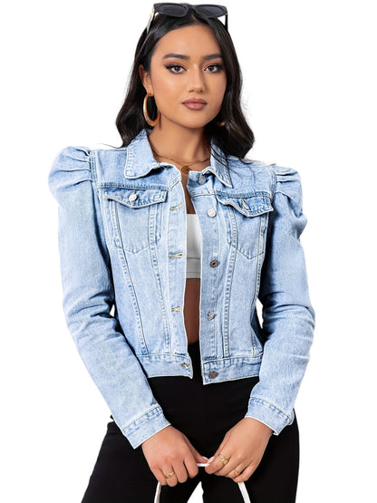 Cropped Spijkerjasje met Elegante Twist