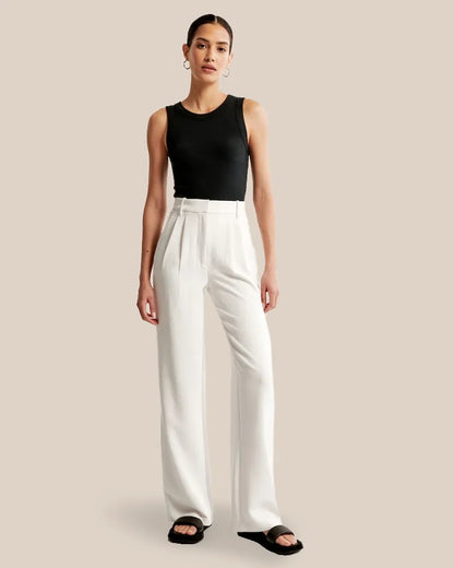 Hoge Taille Wijde Pijpen Pantalon