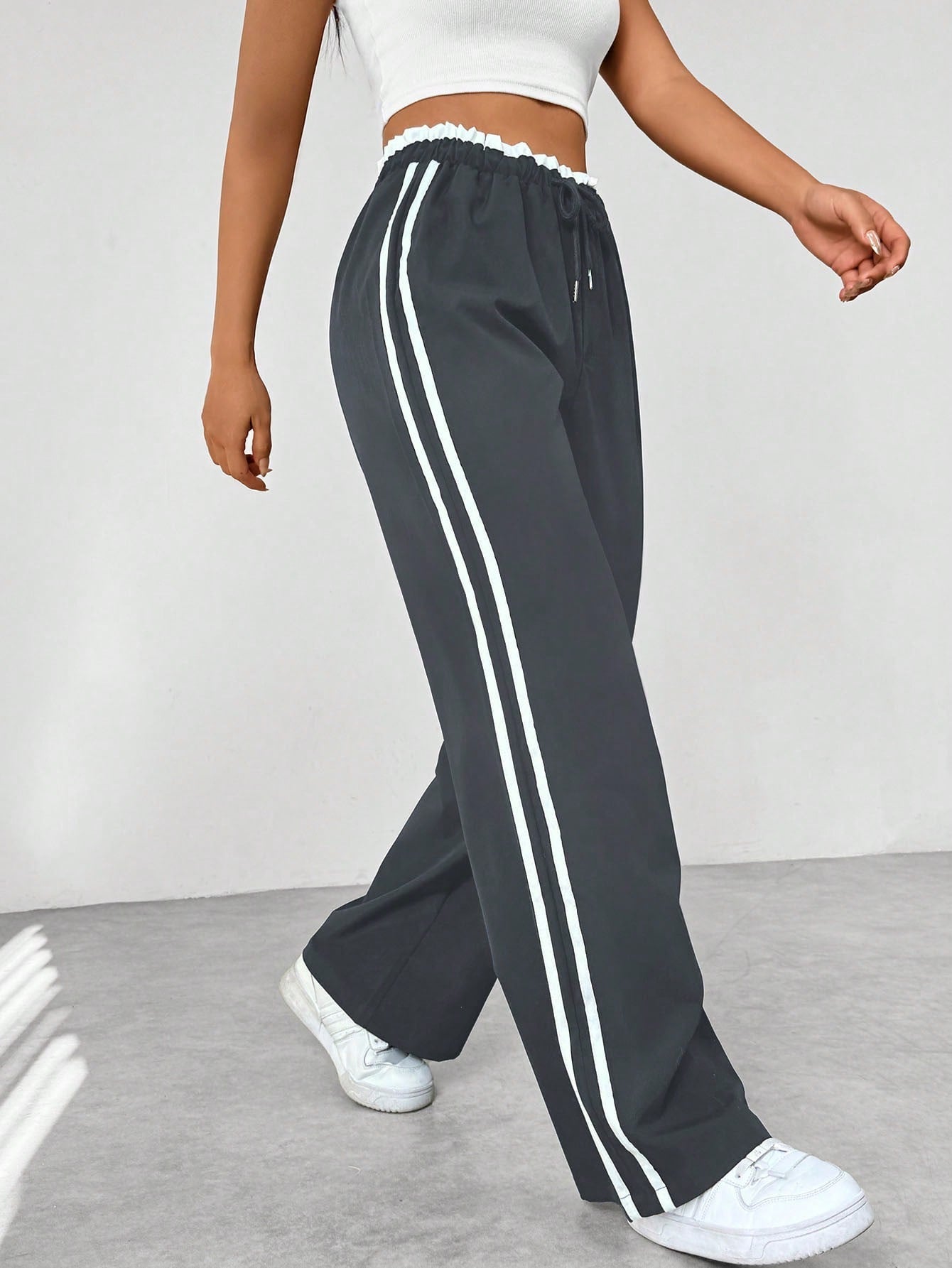 Cherine | Trendy Sportieve Wide-Leg Broek