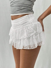 Marla | Romantische Luchtige Zomer Rok met Ruches