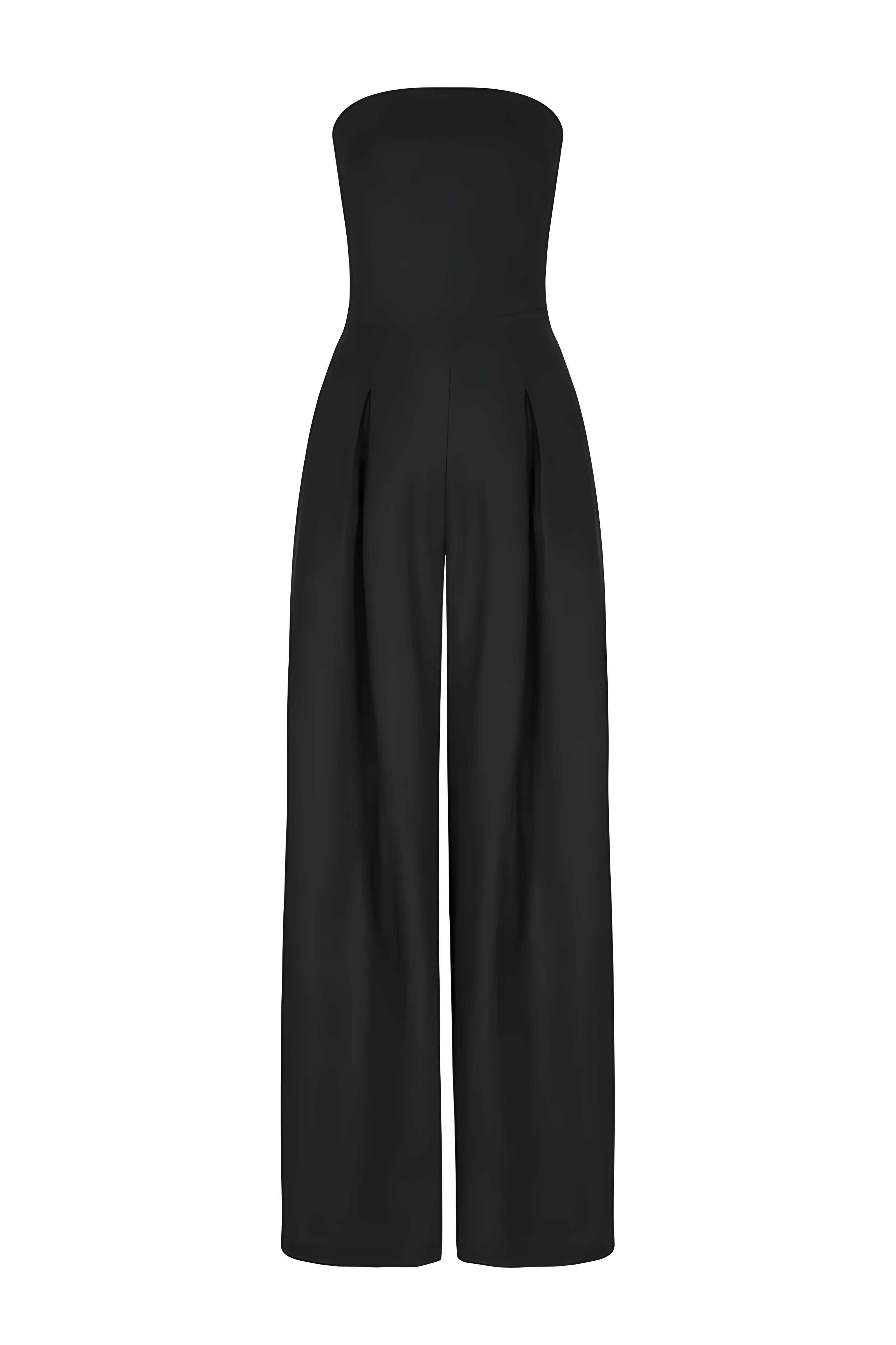 Malia | Elegante Strapless Jumpsuit met Korset Look