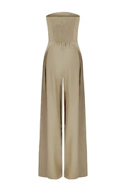 Malia | Elegante Strapless Jumpsuit met Korset Look