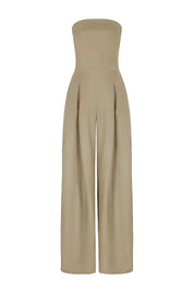Malia | Elegante Strapless Jumpsuit met Korset Look
