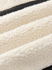 Chrissa | Faux Teddy Jas met Rits en Gesp