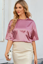 Merel | Roze Casual Shirt met Zak