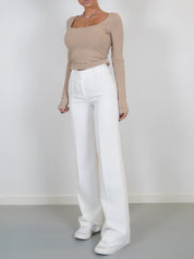 Beau | High-Waist Pantalon Met Rechte Pijpen
