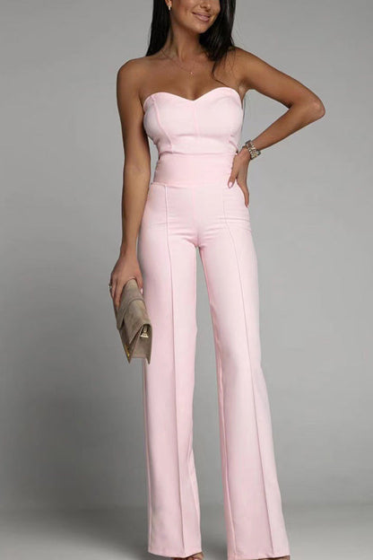 Noé | Elegant Strapless Jumpsuit – Minimalistische Chic met Flair