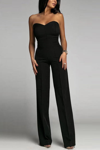 Noé | Elegant Strapless Jumpsuit – Minimalistische Chic met Flair