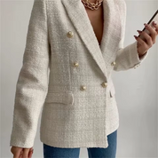 Elcke | Dames Blazer met Reverse Kraag en Elegante Knopen