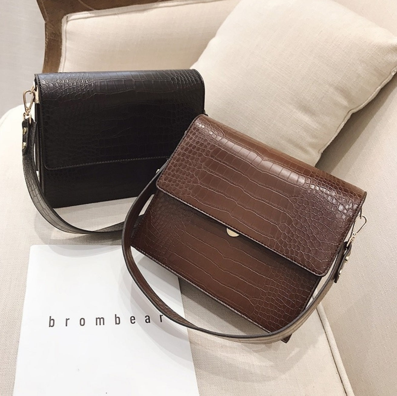 Diek | Mini Croc Schoudertas - Crossbody
