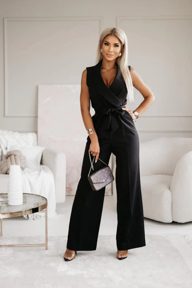 Claire | Mouwloze Jumpsuit Met Ceintuur