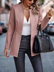 Naomi | Stijlvolle Roze Blazer met Lange Mouwen