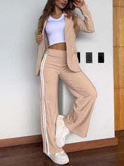 Lacy | 2-delig Damespak met Blazer & Wijde Broek – Casual Chique