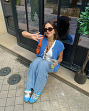 Elena | Mouwloos Gebreid Vest Met Zakken