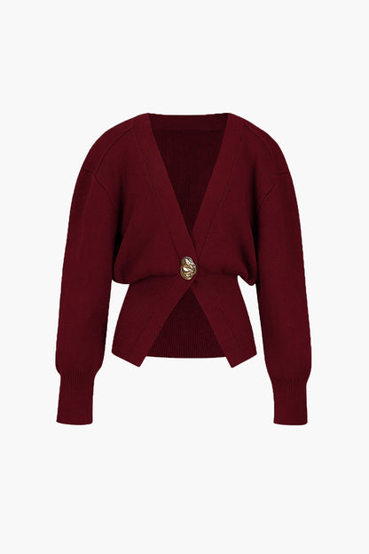 Dames Elegant Vest met Gouden Knopen – Zacht & Stijlvol