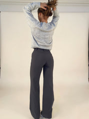 Beau | High-Waist Pantalon Met Rechte Pijpen