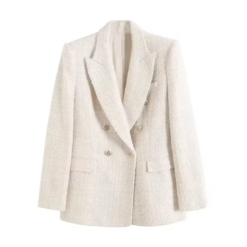 Elcke | Dames Blazer met Reverse Kraag en Elegante Knopen