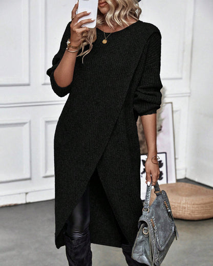 Jaylin | Effen Kleurige Jurk