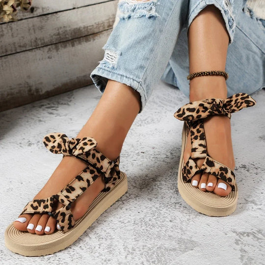 Nula | Stijlvolle Leopard Print Sandalen voor Dames – Comfort Zool