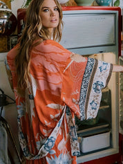 Tullia | Maxi Kimono voor Dames met Bloemenprint