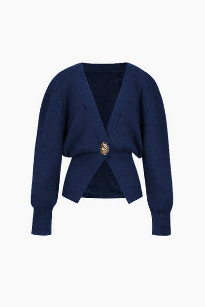 Dames Elegant Vest met Gouden Knopen – Zacht & Stijlvol
