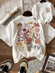 Shaney | T-shirt met Korte Mouwen en Bloemenprint