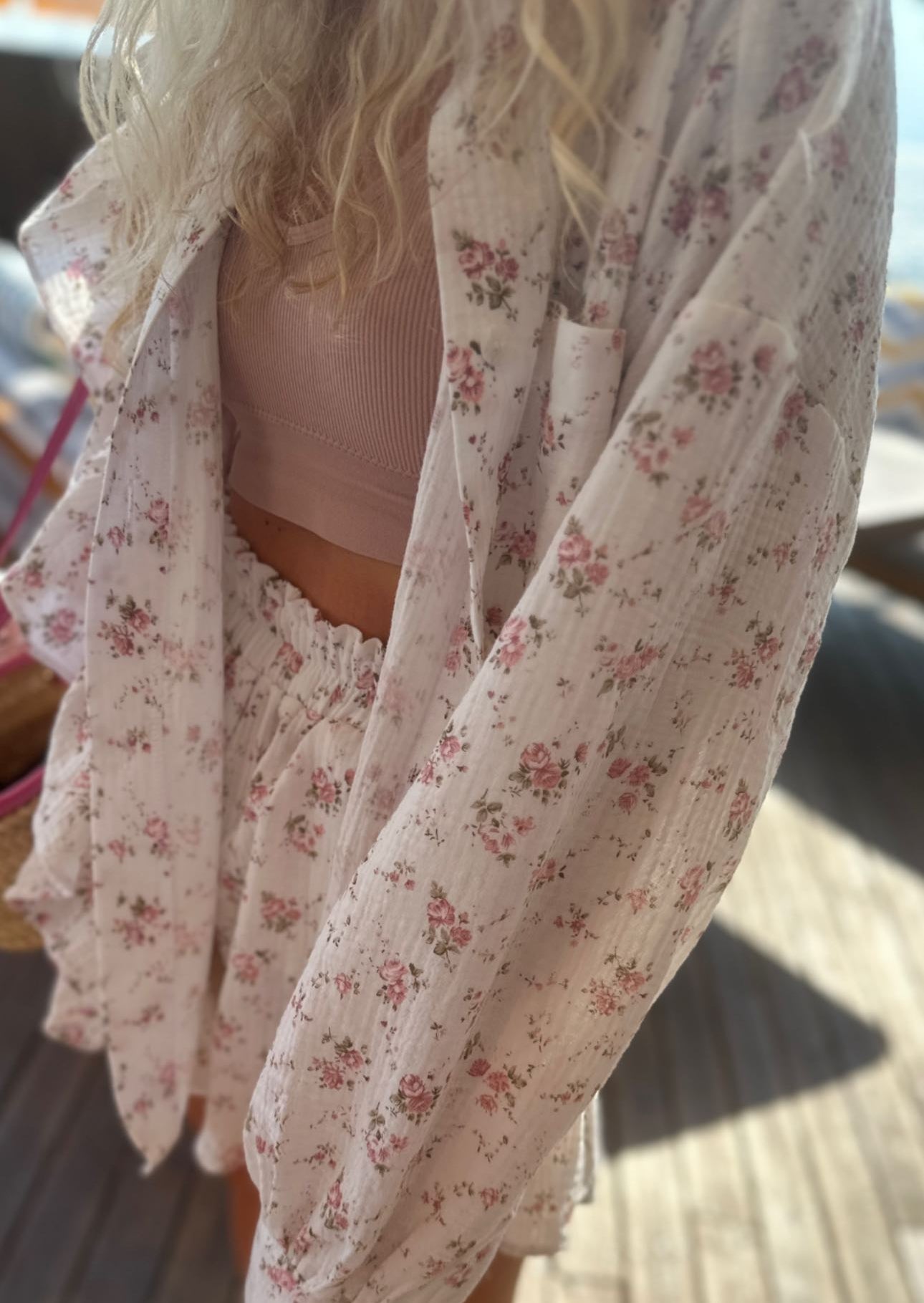 Milja | Zomerset van Katoen met Bloemenprint