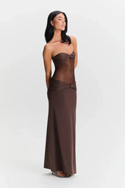 Nadine | Mesh Maxi Jurk